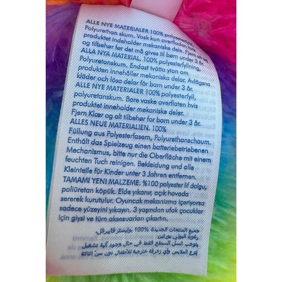 BABW Let's Hang Rainbow Tie Die Sloth Plush Stuffed Security Support Pet Toy - Picture 14 of 16